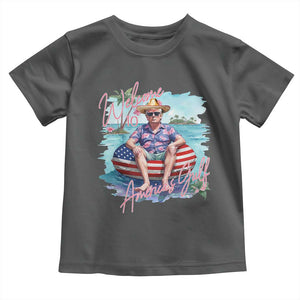Funny Trump 2025 Welcome To America's Gulf Toddler T Shirt Trump Sombrero Hat TS11 Dark Heather Print Your Wear