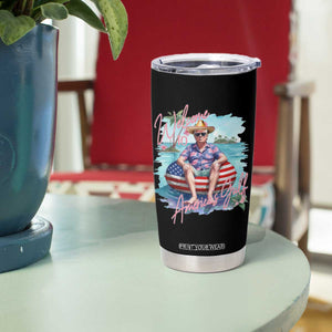 Funny Trump 2025 Welcome To America's Gulf Tumbler Cup Trump Sombrero Hat TS11 Print Your Wear