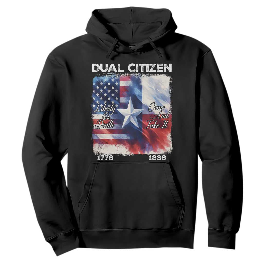 Proud American Texan Hoodie Dual Citizen Liberty Or Death Come And Take It TS11 Black Print Your Wear