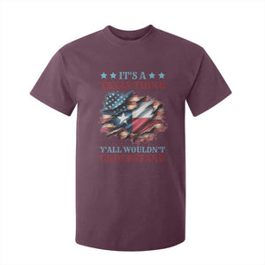 It's A Texas Thing Y'all Wouldn't Understand T Shirt For Kid USA Texas Flag TS11 Maroon Print Your Wear