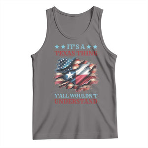 It's A Texas Thing Y'all Wouldn't Understand Tank Top USA Texas Flag TS11 Deep Heather Print Your Wear