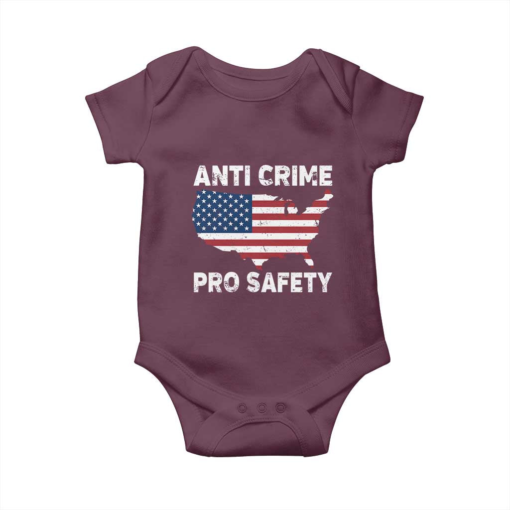 Anti Crime Pro Safety Baby Onesie Mayor Resistance Protest Jacob Political TS11 Maroon Print Your Wear