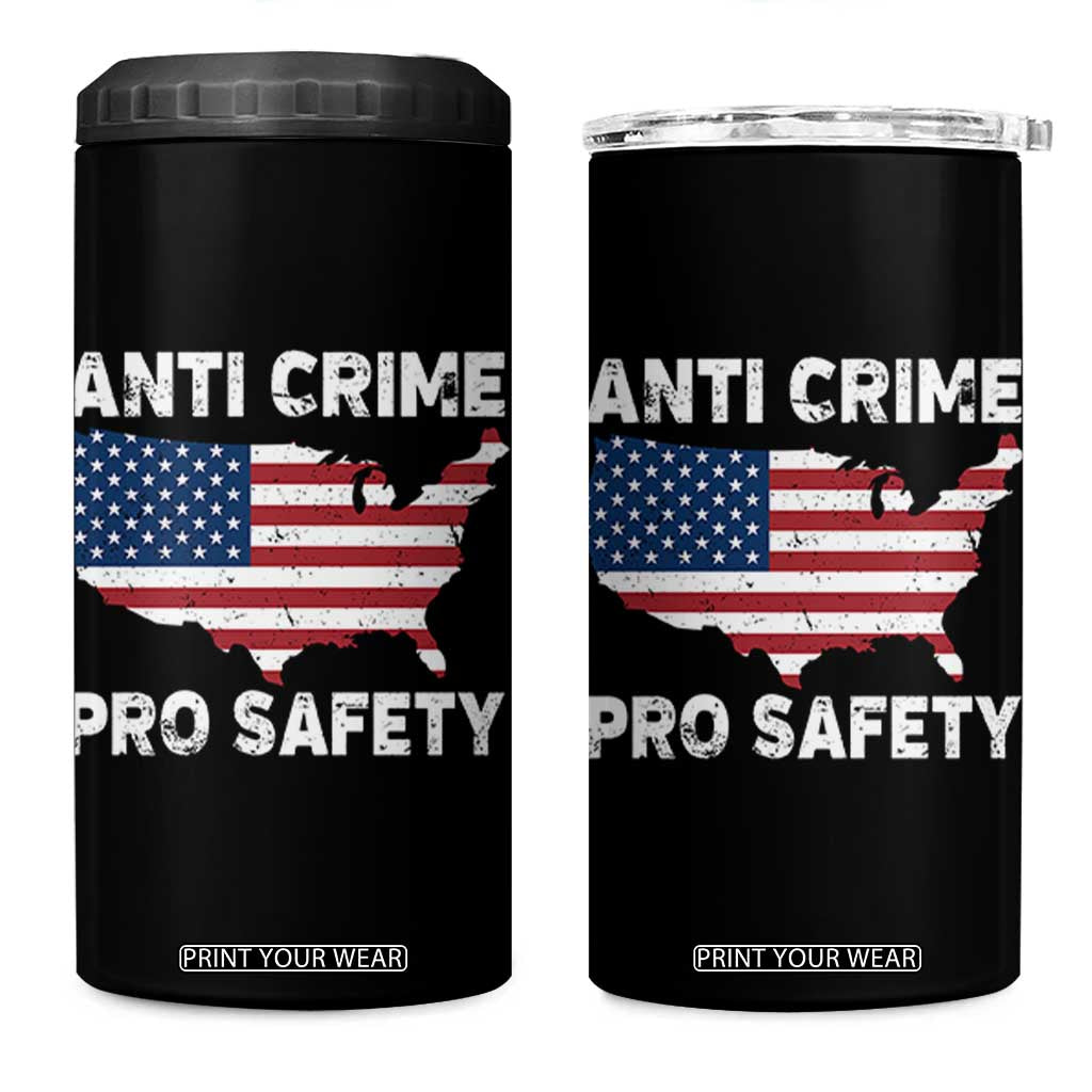 Anti Crime Pro Safety 4 in 1 Can Cooler Tumbler Mayor Resistance Protest Jacob Political TS11 One Size: 16 oz Black Print Your Wear