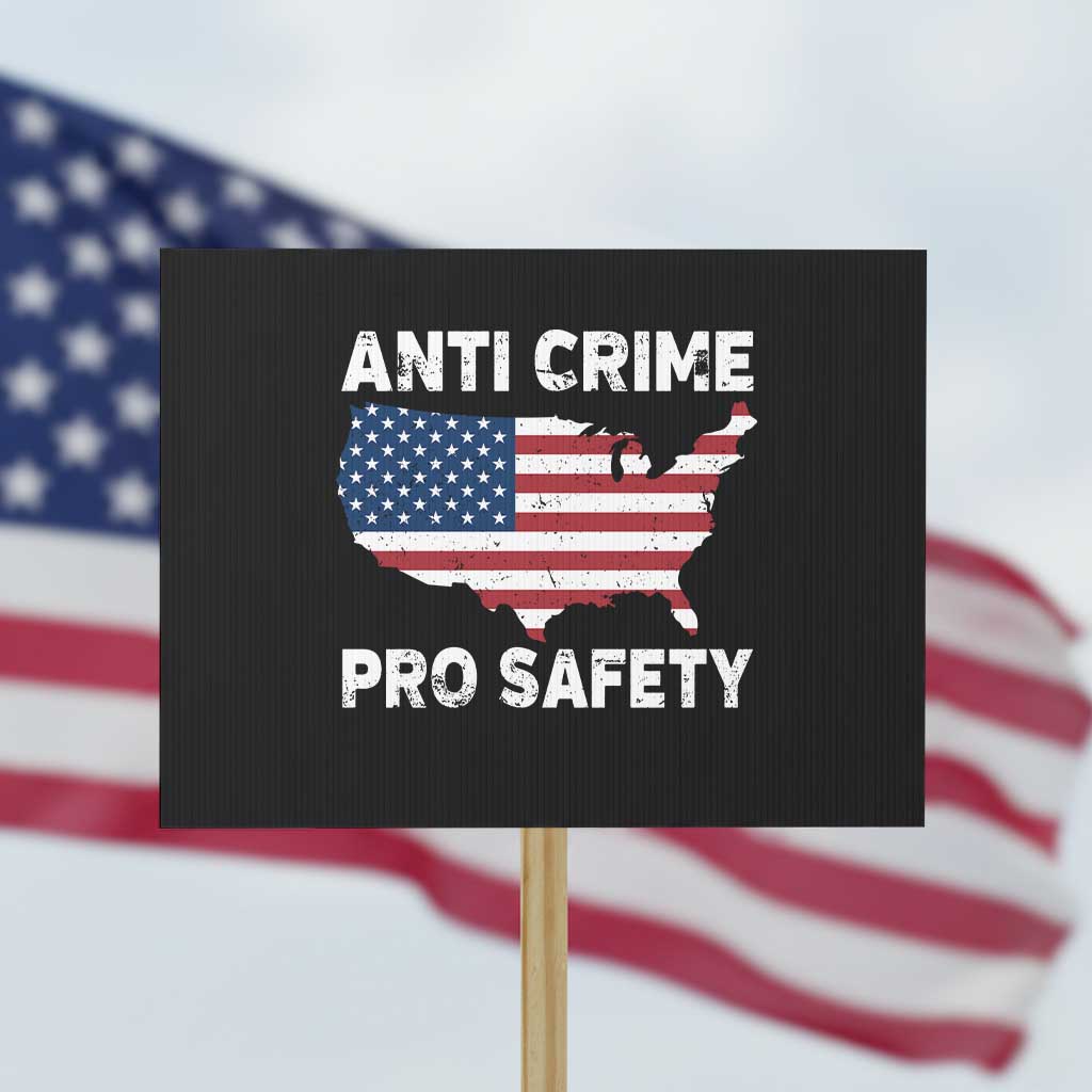 Anti Crime Pro Safety Protest Sign Mayor Resistance Protest Jacob Political TS11 Horizontal 18
