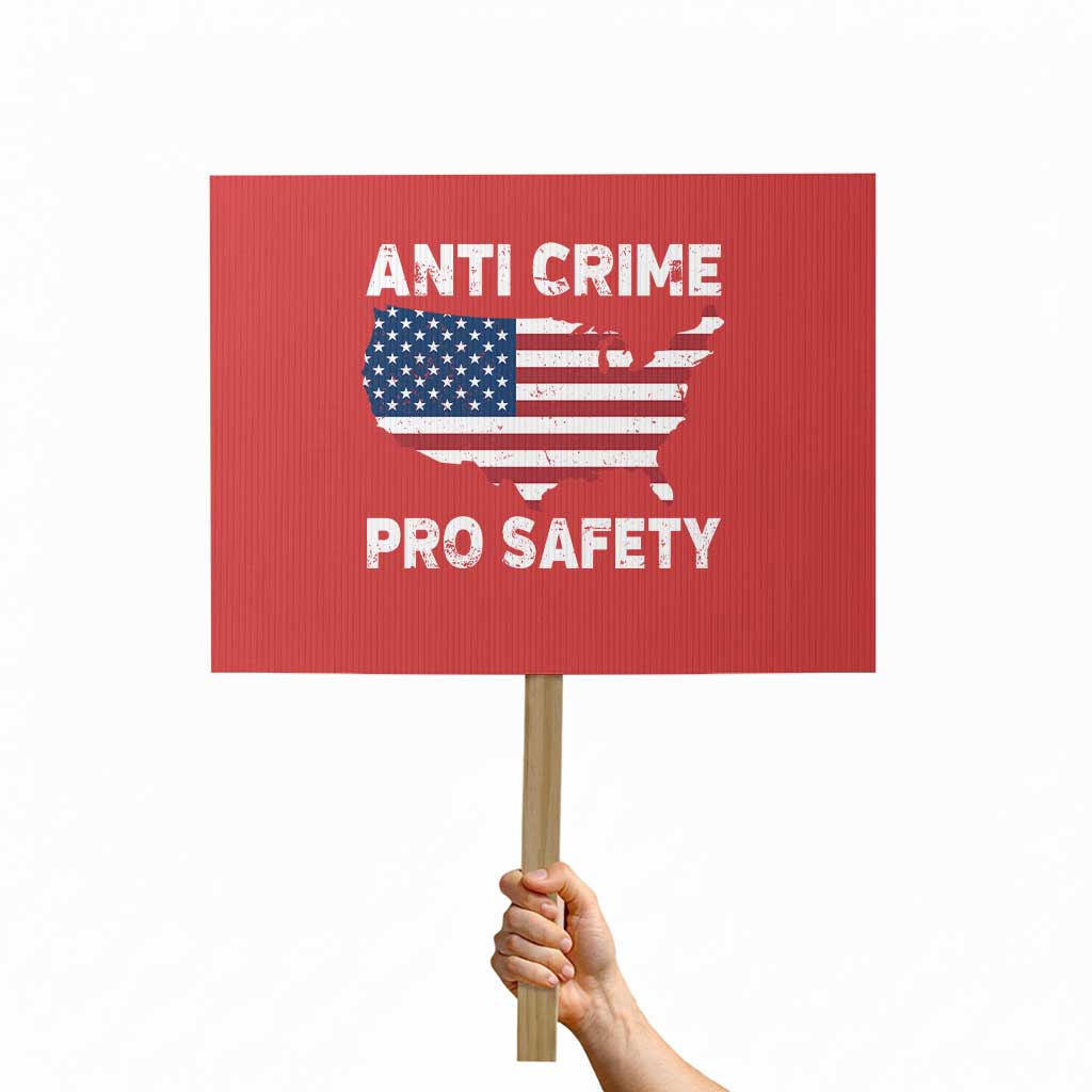 Anti Crime Pro Safety Protest Sign Mayor Resistance Protest Jacob Political TS11 Horizontal 18