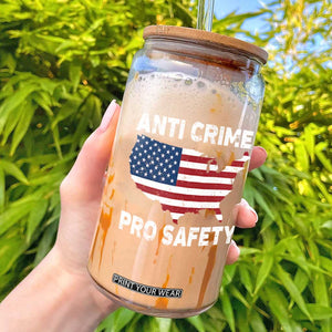 Anti Crime Pro Safety Glass Can Mayor Resistance Protest Jacob Political TS11 Black Print Your Wear