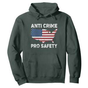 Anti Crime Pro Safety Hoodie Mayor Resistance Protest Jacob Political TS11 Dark Forest Green Print Your Wear