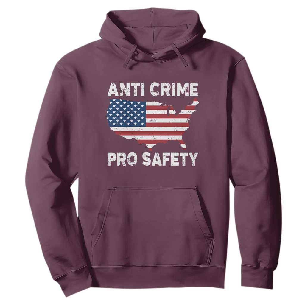 Anti Crime Pro Safety Hoodie Mayor Resistance Protest Jacob Political TS11 Maroon Print Your Wear
