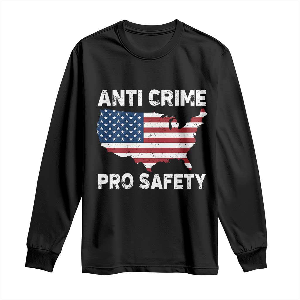Anti Crime Pro Safety Long Sleeve Shirt Mayor Resistance Protest Jacob Political TS11 Black Print Your Wear