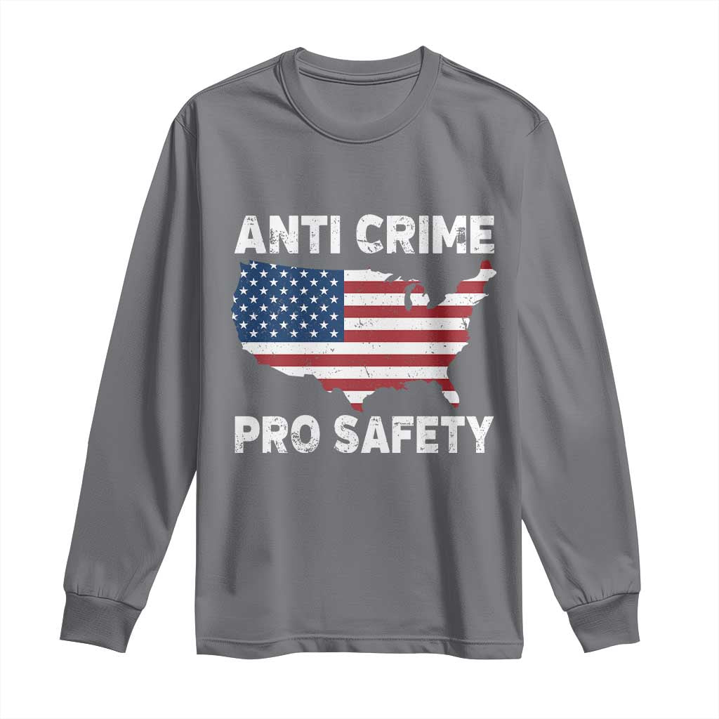 Anti Crime Pro Safety Long Sleeve Shirt Mayor Resistance Protest Jacob Political TS11 Charcoal Print Your Wear