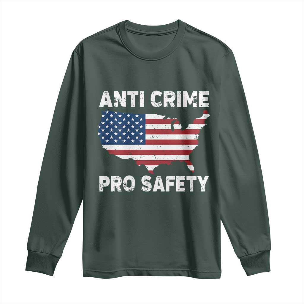 Anti Crime Pro Safety Long Sleeve Shirt Mayor Resistance Protest Jacob Political TS11 Dark Forest Green Print Your Wear