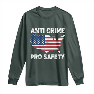 Anti Crime Pro Safety Long Sleeve Shirt Mayor Resistance Protest Jacob Political TS11 Dark Forest Green Print Your Wear