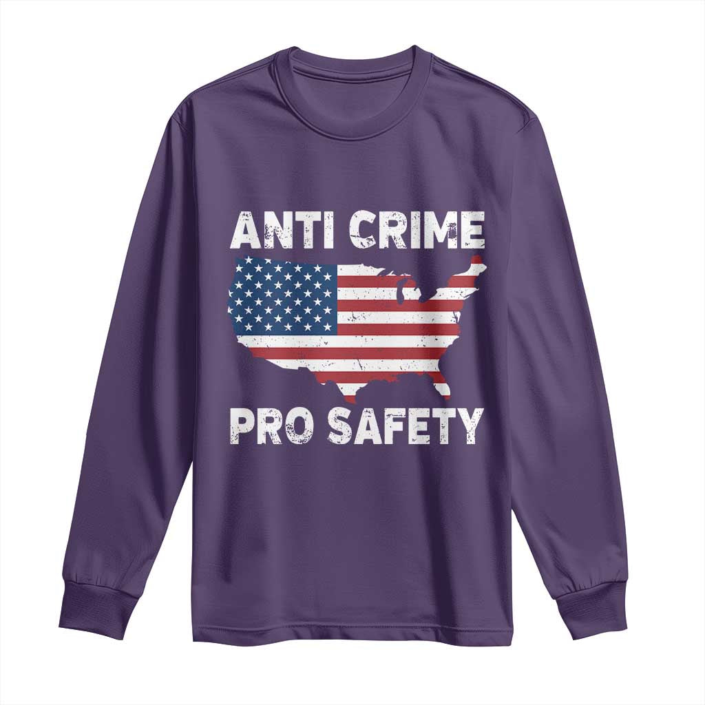 Anti Crime Pro Safety Long Sleeve Shirt Mayor Resistance Protest Jacob Political TS11 Purple Print Your Wear