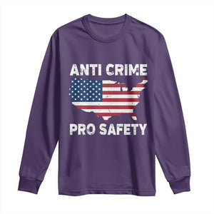 Anti Crime Pro Safety Long Sleeve Shirt Mayor Resistance Protest Jacob Political TS11 Purple Print Your Wear