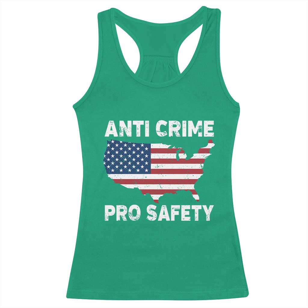 Anti Crime Pro Safety Racerback Tank Top Mayor Resistance Protest Jacob Political TS11 Irish Green Print Your Wear