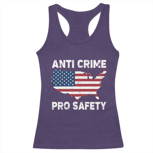 Anti Crime Pro Safety Racerback Tank Top Mayor Resistance Protest Jacob Political TS11 Purple Print Your Wear