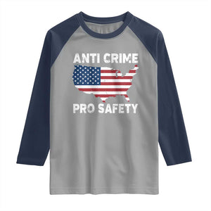 Anti Crime Pro Safety Raglan Shirt Mayor Resistance Protest Jacob Political TS11 Sport Gray Navy Print Your Wear