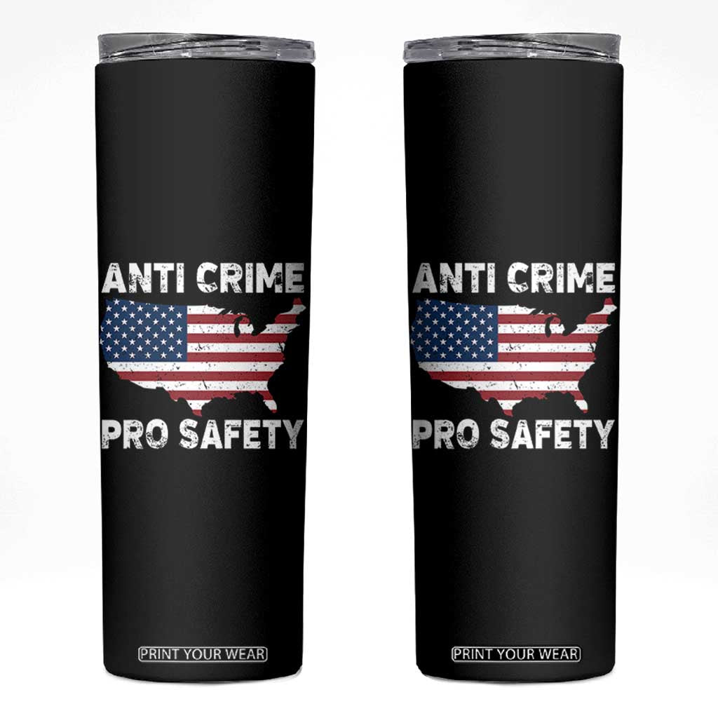 Anti Crime Pro Safety Skinny Tumbler Mayor Resistance Protest Jacob Political TS11 Black Print Your Wear