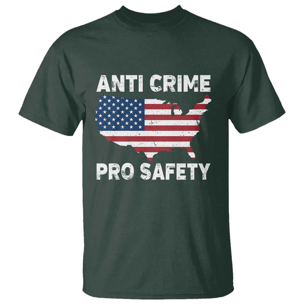 Anti Crime Pro Safety T Shirt Mayor Resistance Protest Jacob Political TS11 Dark Forest Green Print Your Wear