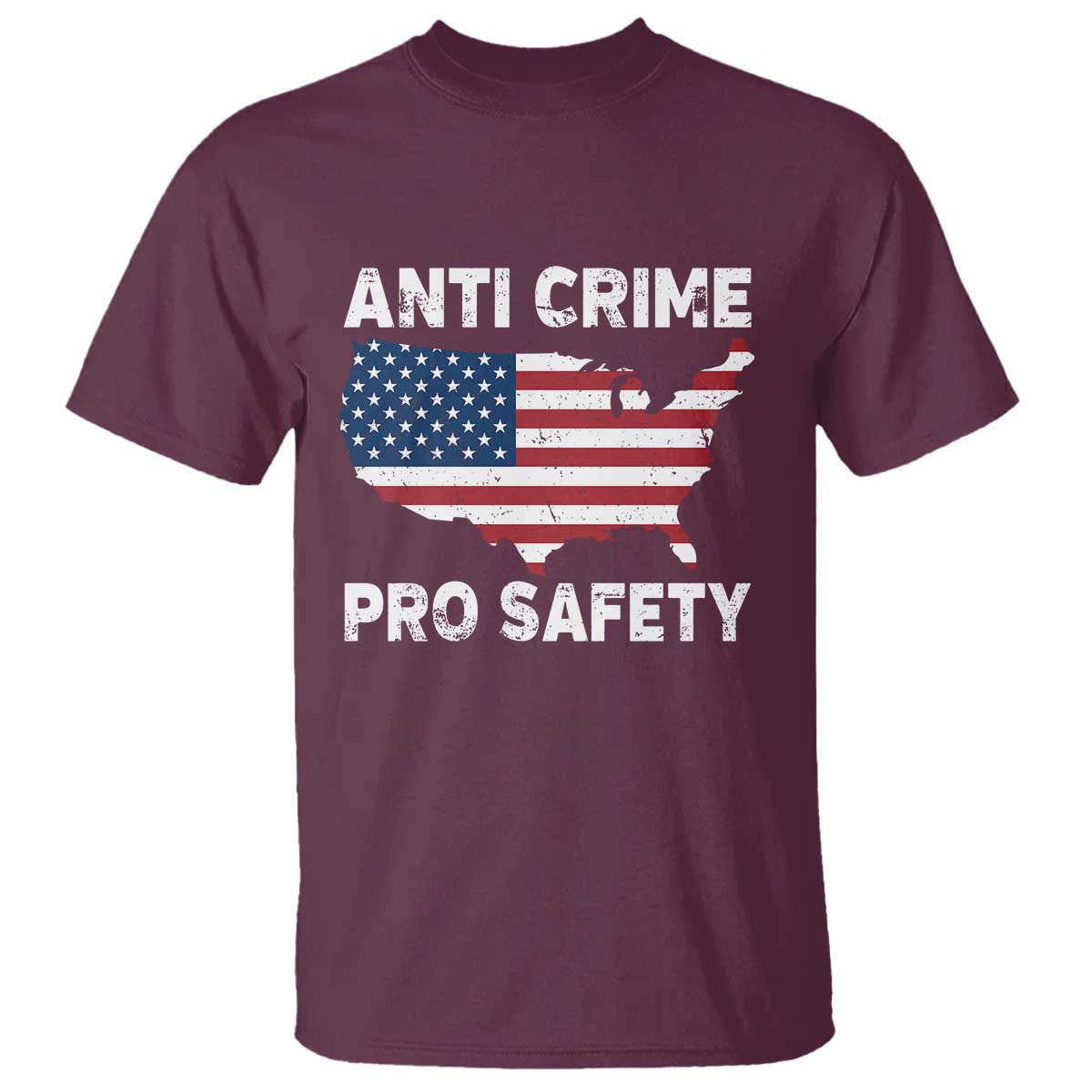 Anti Crime Pro Safety T Shirt Mayor Resistance Protest Jacob Political TS11 Maroon Print Your Wear