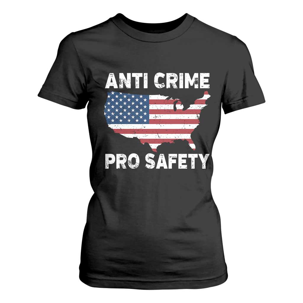 Anti Crime Pro Safety T Shirt For Women Mayor Resistance Protest Jacob Political TS11 Black Print Your Wear