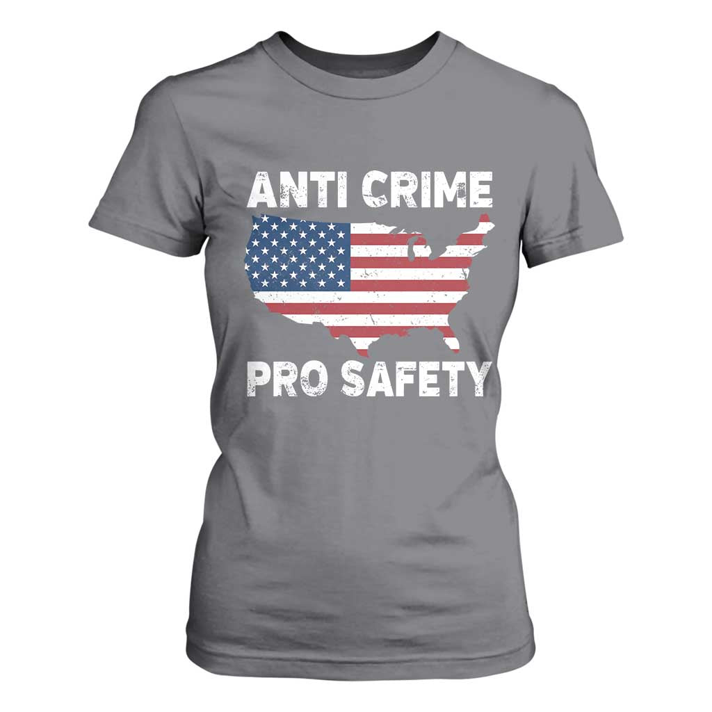 Anti Crime Pro Safety T Shirt For Women Mayor Resistance Protest Jacob Political TS11 Charcoal Print Your Wear