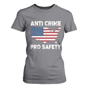 Anti Crime Pro Safety T Shirt For Women Mayor Resistance Protest Jacob Political TS11 Charcoal Print Your Wear