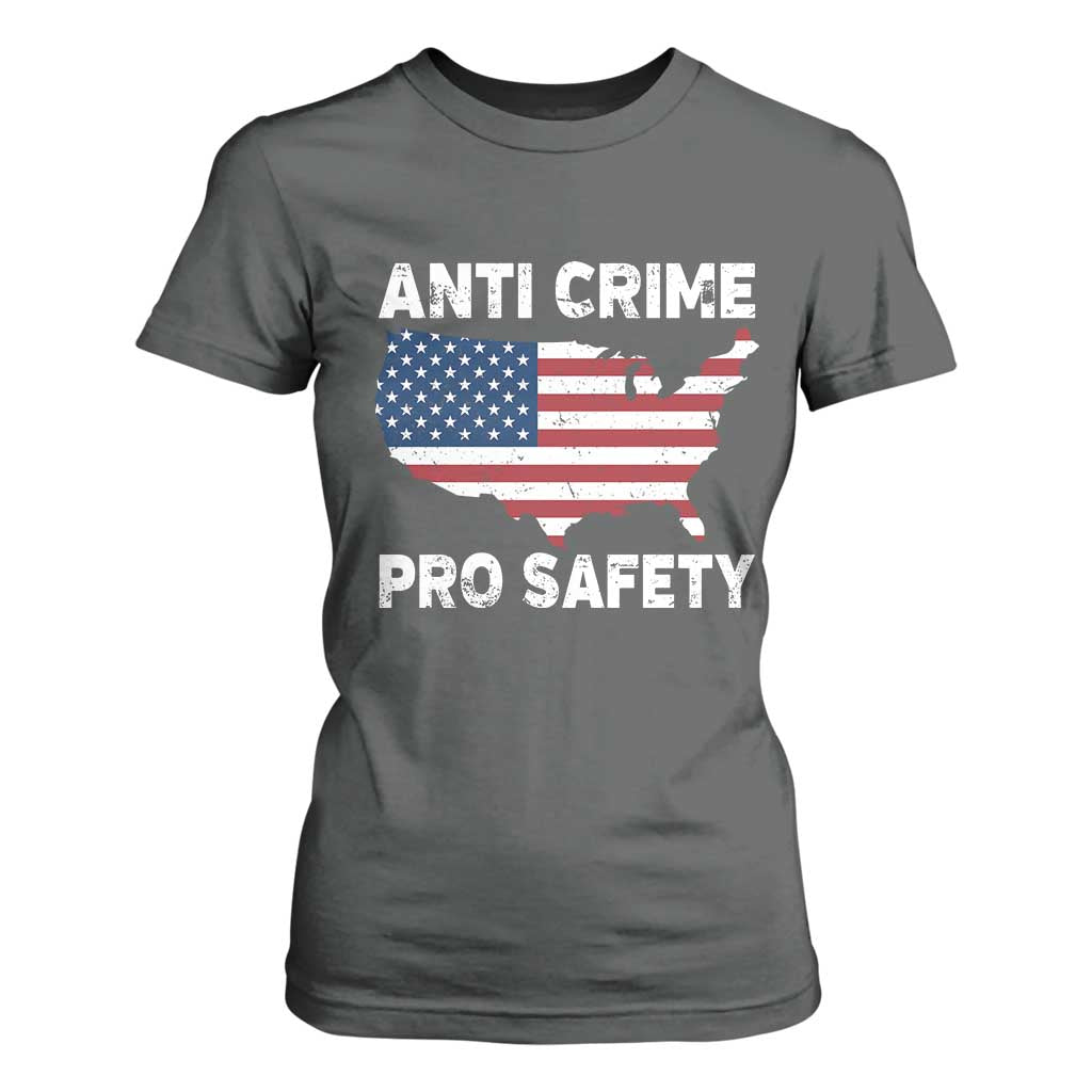 Anti Crime Pro Safety T Shirt For Women Mayor Resistance Protest Jacob Political TS11 Dark Heather Print Your Wear