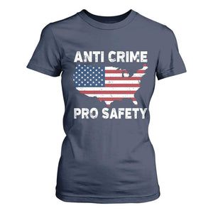 Anti Crime Pro Safety T Shirt For Women Mayor Resistance Protest Jacob Political TS11 Navy Print Your Wear