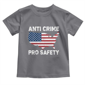 Anti Crime Pro Safety Toddler T Shirt Mayor Resistance Protest Jacob Political TS11 Charcoal Print Your Wear