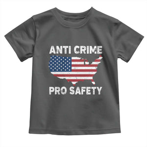 Anti Crime Pro Safety Toddler T Shirt Mayor Resistance Protest Jacob Political TS11 Dark Heather Print Your Wear