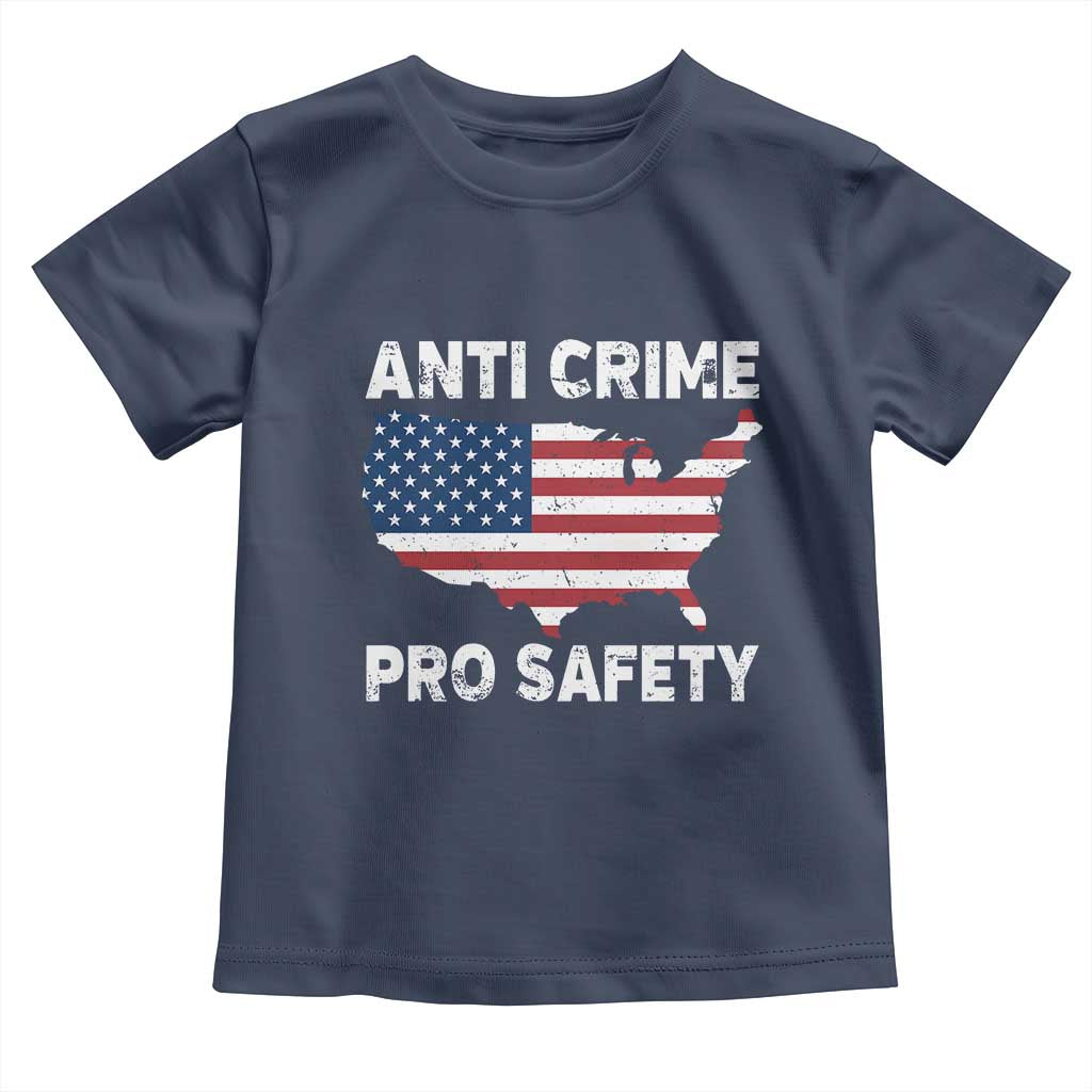 Anti Crime Pro Safety Toddler T Shirt Mayor Resistance Protest Jacob Political TS11 Navy Print Your Wear