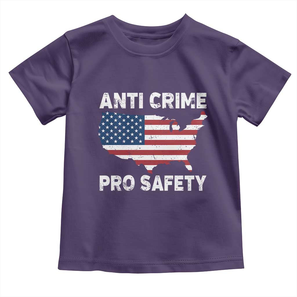 Anti Crime Pro Safety Toddler T Shirt Mayor Resistance Protest Jacob Political TS11 Purple Print Your Wear