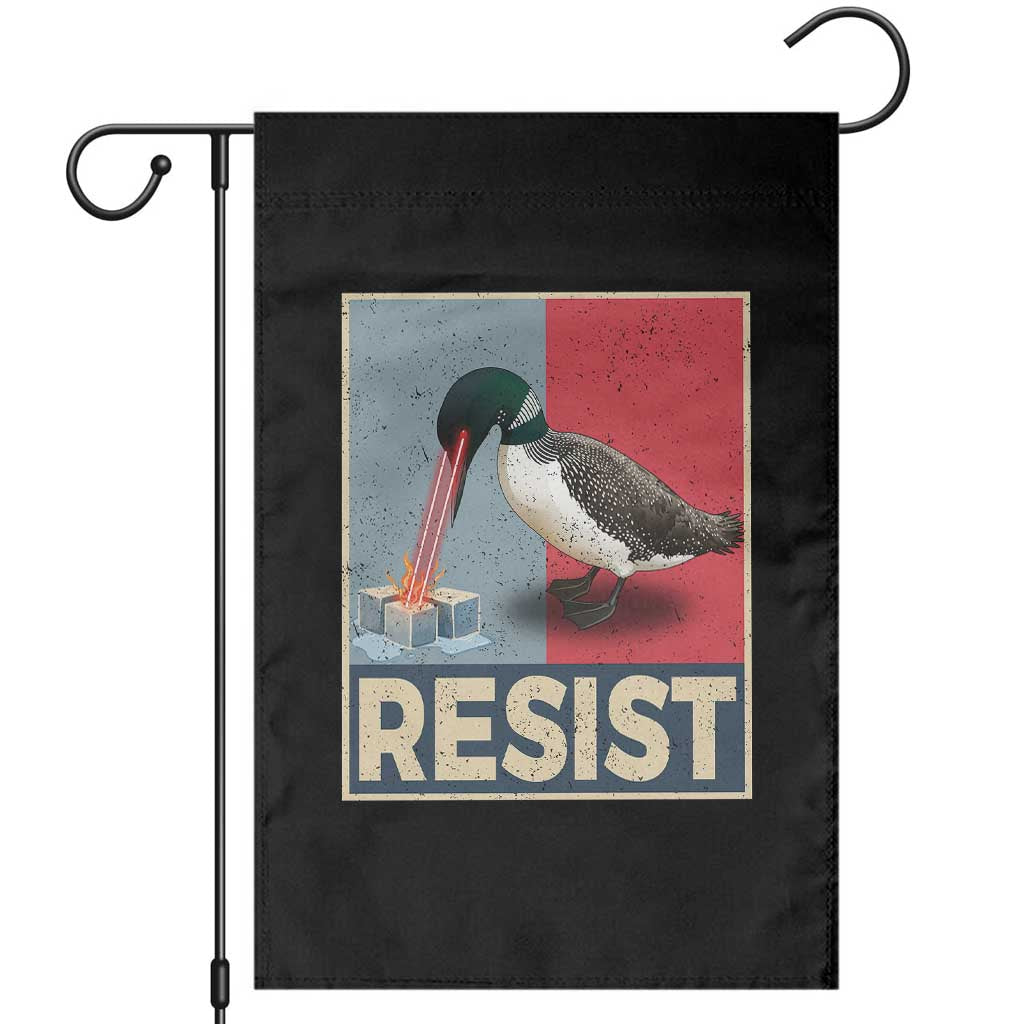 Minnesota Loon Resist Garden Flag Loon Bird Laser Ice Cube Poster Graphic TS11 Black Print Your Wear
