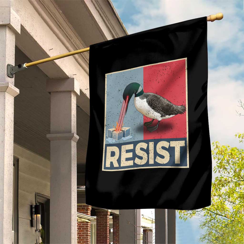 Minnesota Loon Resist Garden Flag Loon Bird Laser Ice Cube Poster Graphic TS11 Print Your Wear