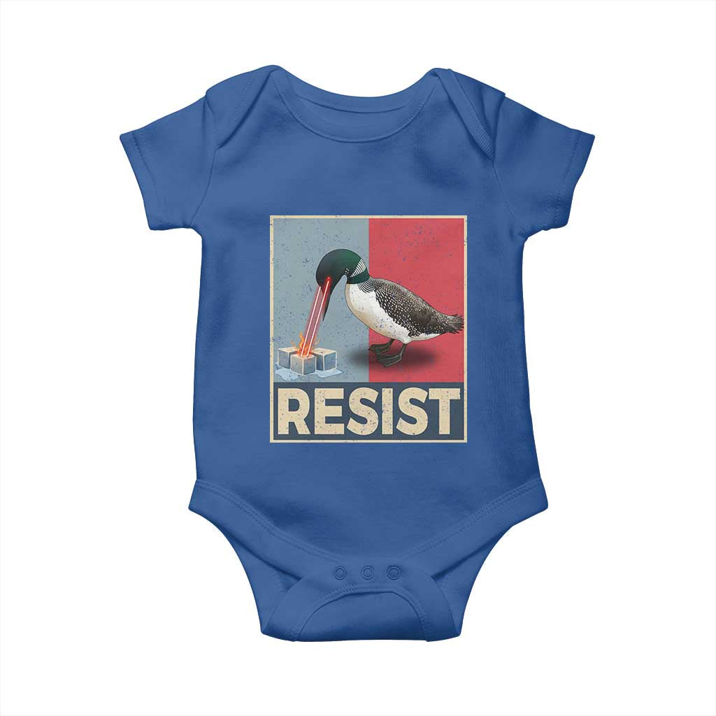 Minnesota Loon Resist Baby Onesie Loon Bird Laser Ice Cube Poster Graphic TS11 Royal Blue Print Your Wear