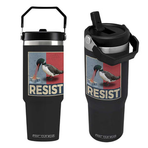 Minnesota Loon Resist Flip Straw Tumbler Loon Bird Laser Ice Cube Poster Graphic TS11 One Size: 30 oz Black Print Your Wear