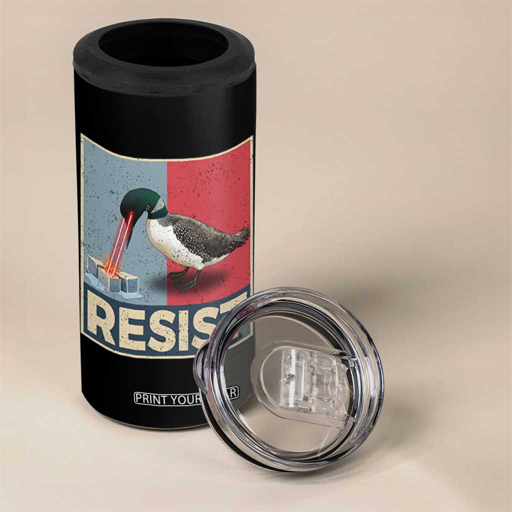 Minnesota Loon Resist 4 in 1 Can Cooler Tumbler Loon Bird Laser Ice Cube Poster Graphic TS11 Print Your Wear