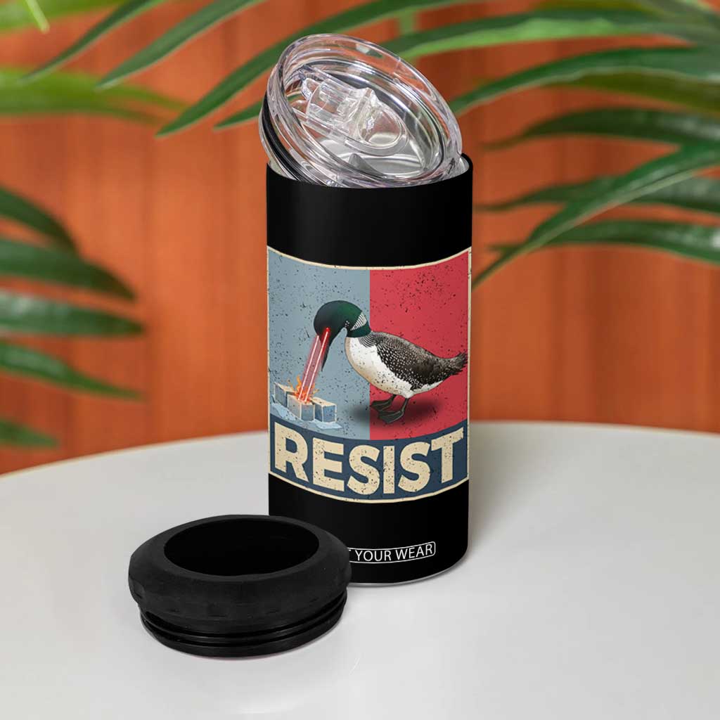 Minnesota Loon Resist 4 in 1 Can Cooler Tumbler Loon Bird Laser Ice Cube Poster Graphic TS11 Print Your Wear