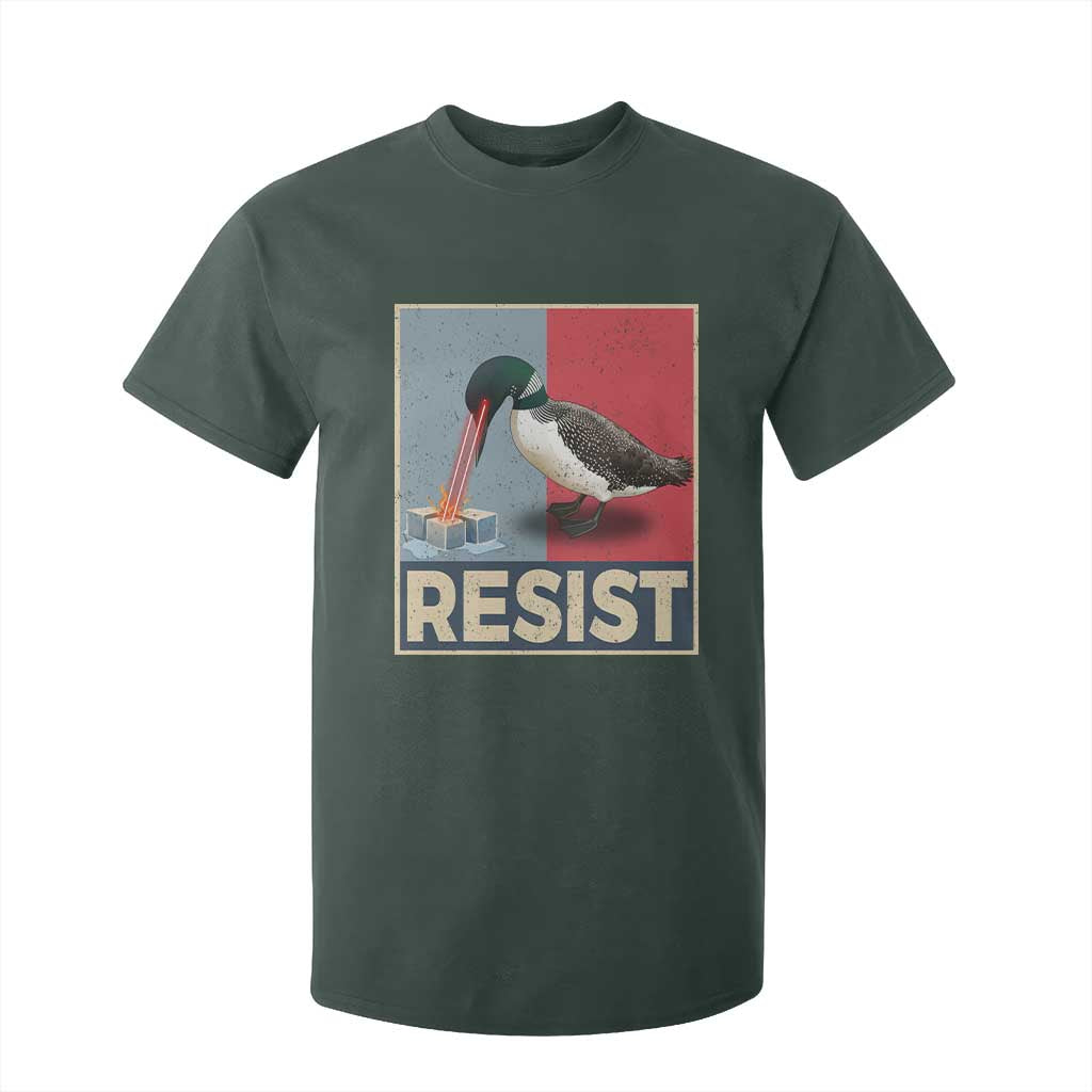 Minnesota Loon Resist T Shirt For Kid Loon Bird Laser Ice Cube Poster Graphic TS11 Dark Forest Green Print Your Wear