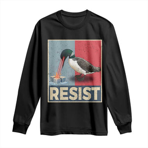 Minnesota Loon Resist Long Sleeve Shirt Loon Bird Laser Ice Cube Poster Graphic TS11 Black Print Your Wear