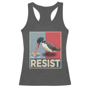 Minnesota Loon Resist Racerback Tank Top Loon Bird Laser Ice Cube Poster Graphic TS11 Dark Heather Print Your Wear