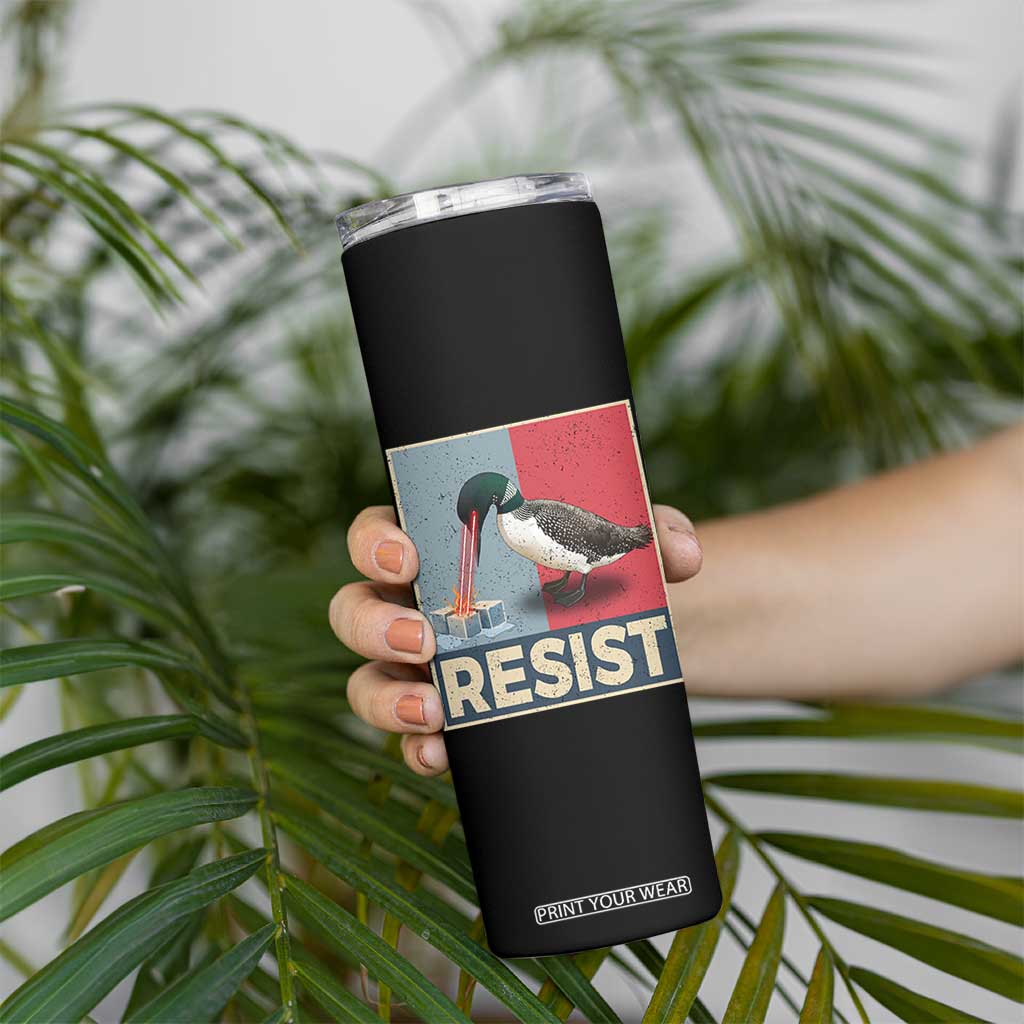 Minnesota Loon Resist Skinny Tumbler Loon Bird Laser Ice Cube Poster Graphic TS11 Print Your Wear