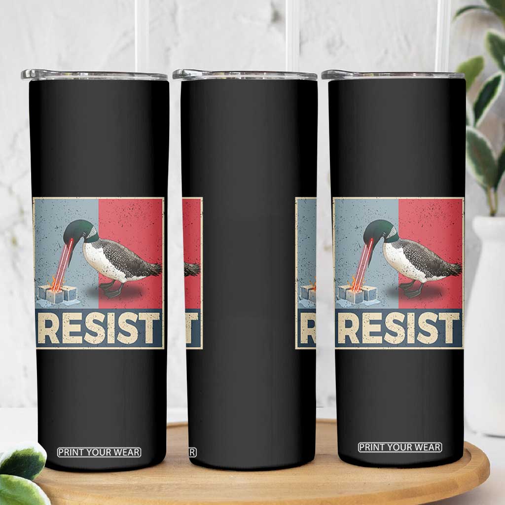 Minnesota Loon Resist Skinny Tumbler Loon Bird Laser Ice Cube Poster Graphic TS11 Print Your Wear