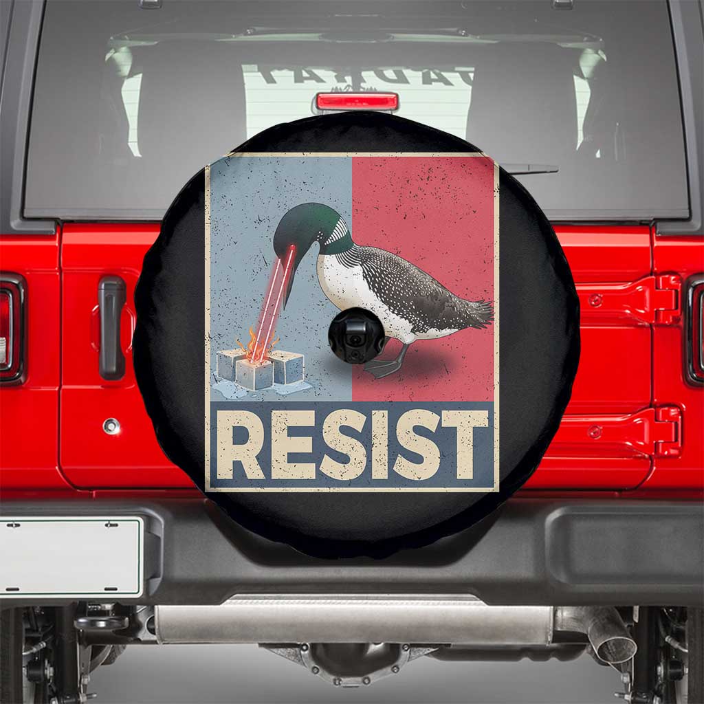 Minnesota Loon Resist Spare Tire Cover Loon Bird Laser Ice Cube Poster Graphic TS11 Black Print Your Wear