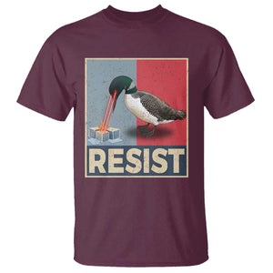 Minnesota Loon Resist T Shirt - Loon Bird Laser Ice Cube Poster Graphic Protest Tee TS11 Maroon Print Your Wear