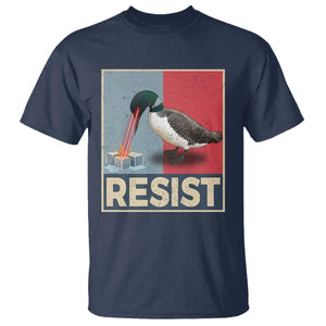 Minnesota Loon Resist T Shirt - Loon Bird Laser Ice Cube Poster Graphic Protest Tee TS11 Navy Print Your Wear