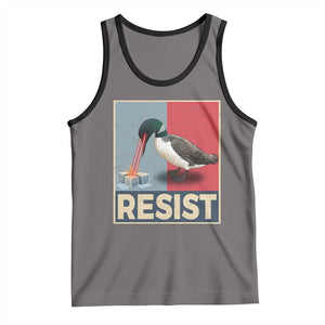 Minnesota Loon Resist Tank Top Loon Bird Laser Ice Cube Poster Graphic TS11 Deep Heather Black Print Your Wear