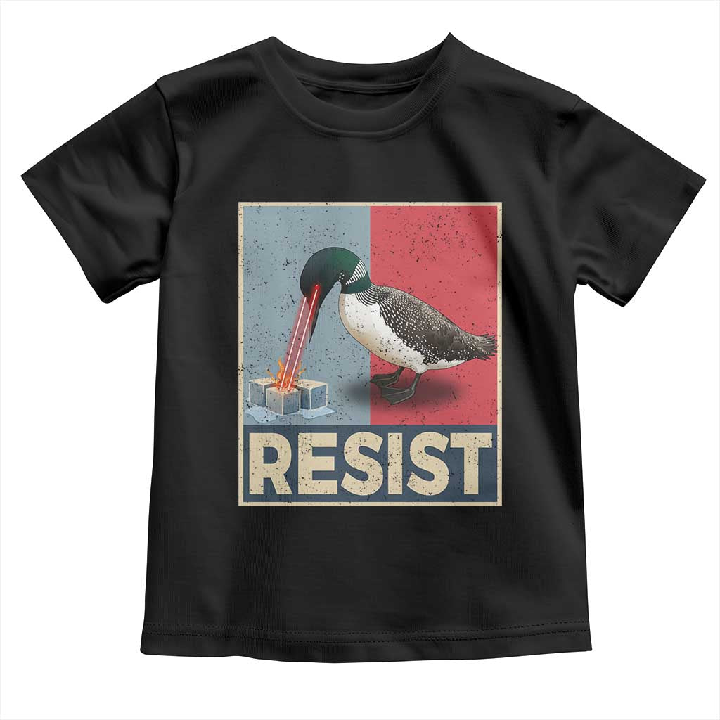 Minnesota Loon Resist Toddler T Shirt Loon Bird Laser Ice Cube Poster Graphic TS11 Black Print Your Wear