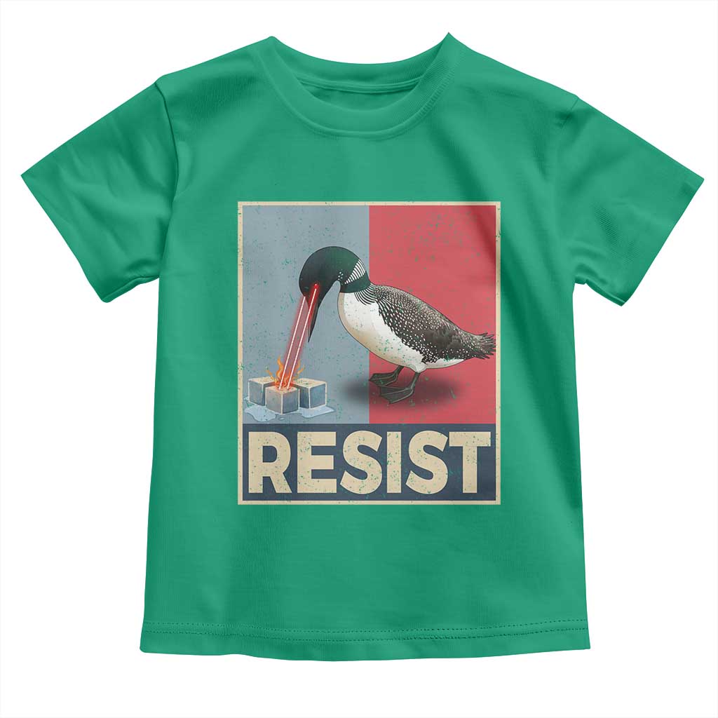 Minnesota Loon Resist Toddler T Shirt Loon Bird Laser Ice Cube Poster Graphic TS11 Irish Green Print Your Wear
